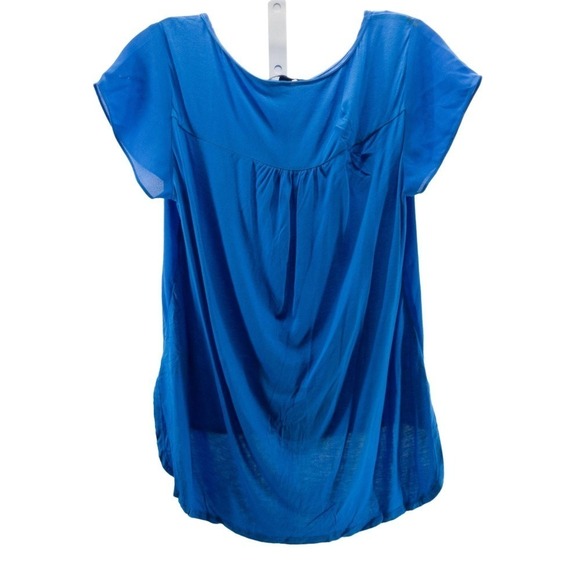 INC Draped-Hem Top Caribe Blue S - Picture 3 of 6